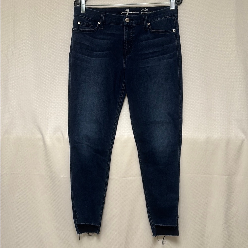 7 for all Mankind ankle Dark Blue Jeans